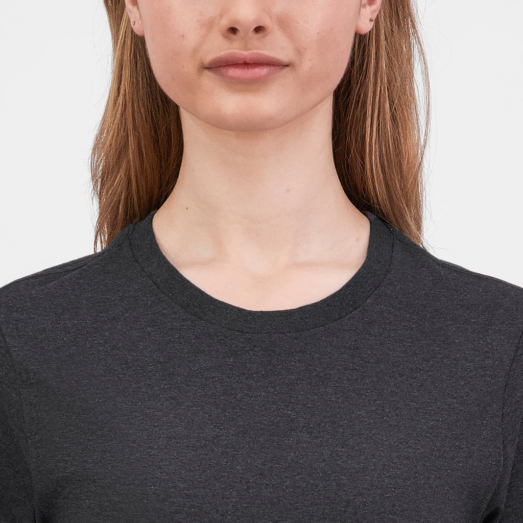 Charcoal Marle Womens Basis Short Sleeve Tee