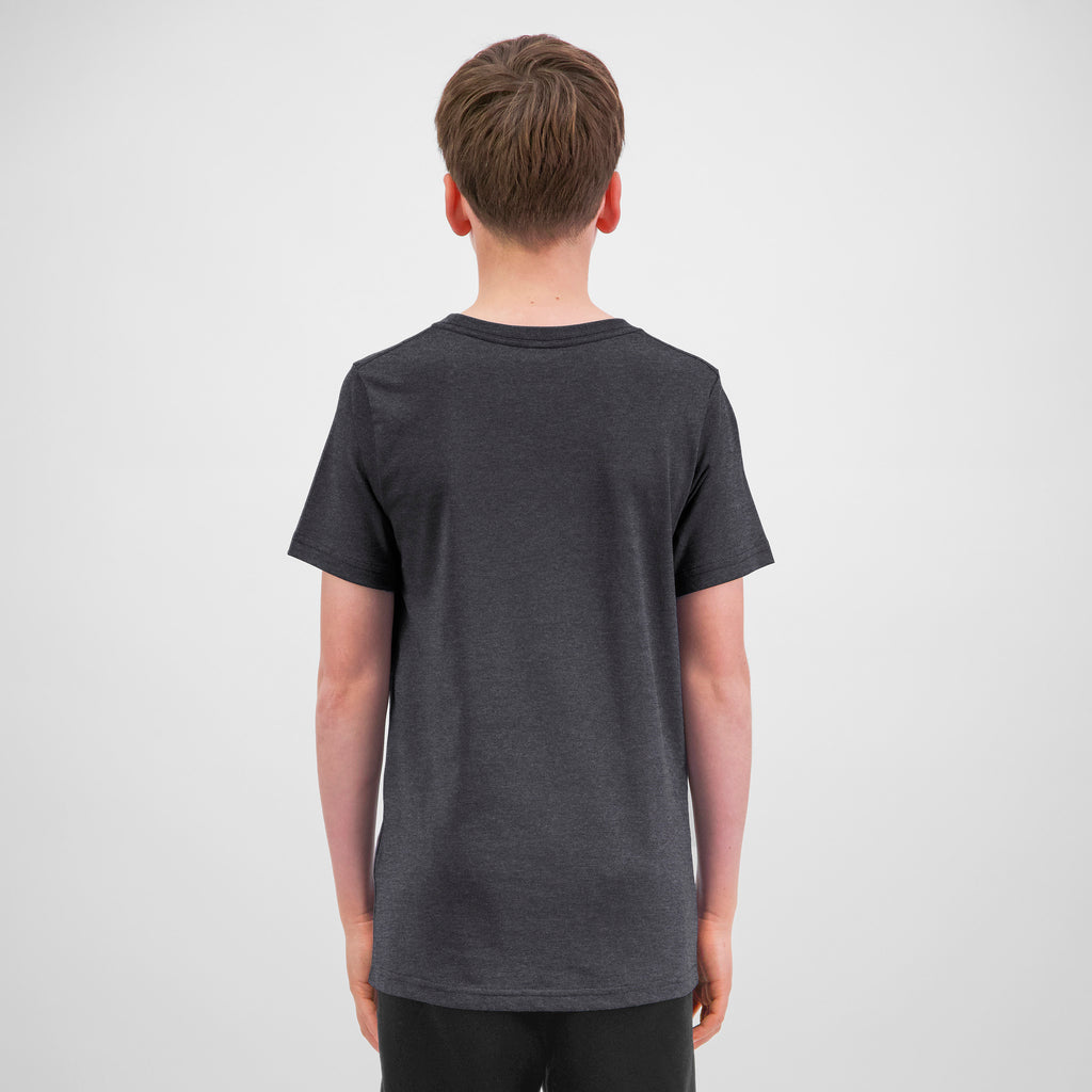 Charcoal Marle Youth Basis Short Sleeve Tee