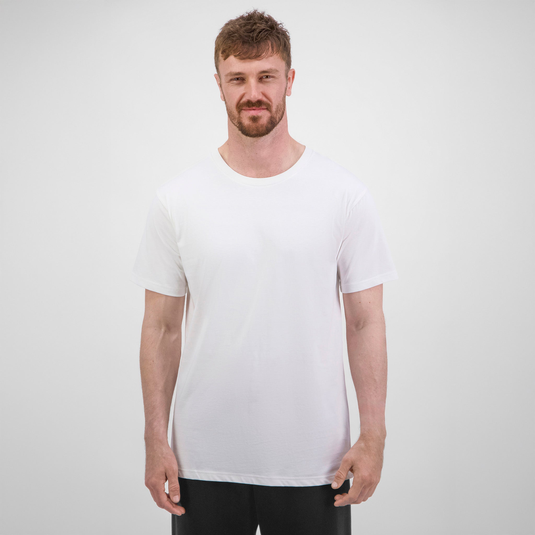 Ecru Mens Basis Short Sleeve Tee