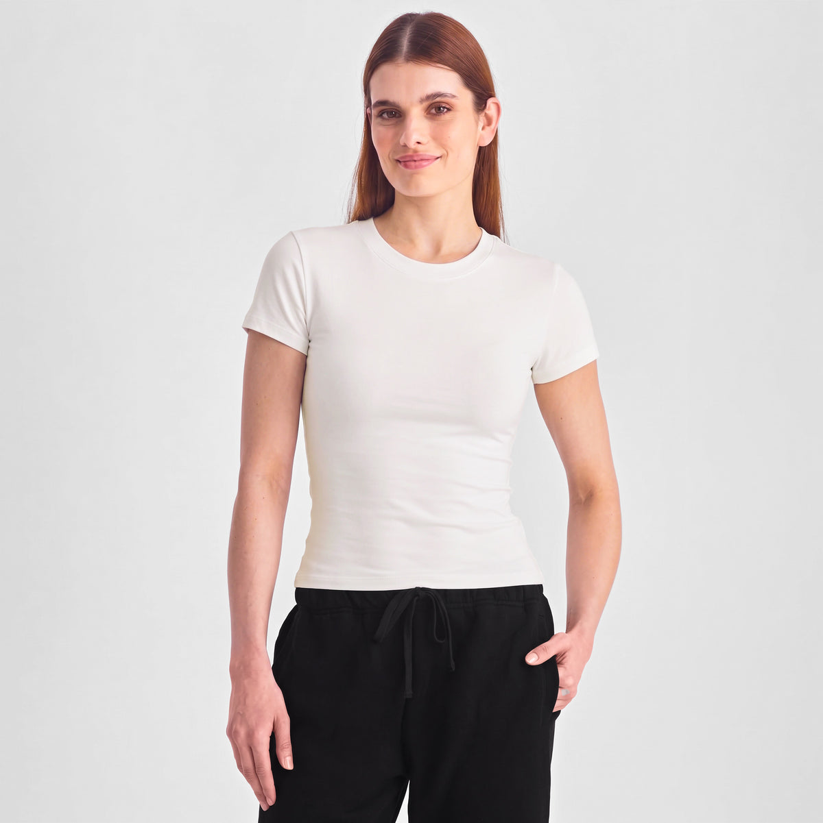 Ecru Womens Baby Tee