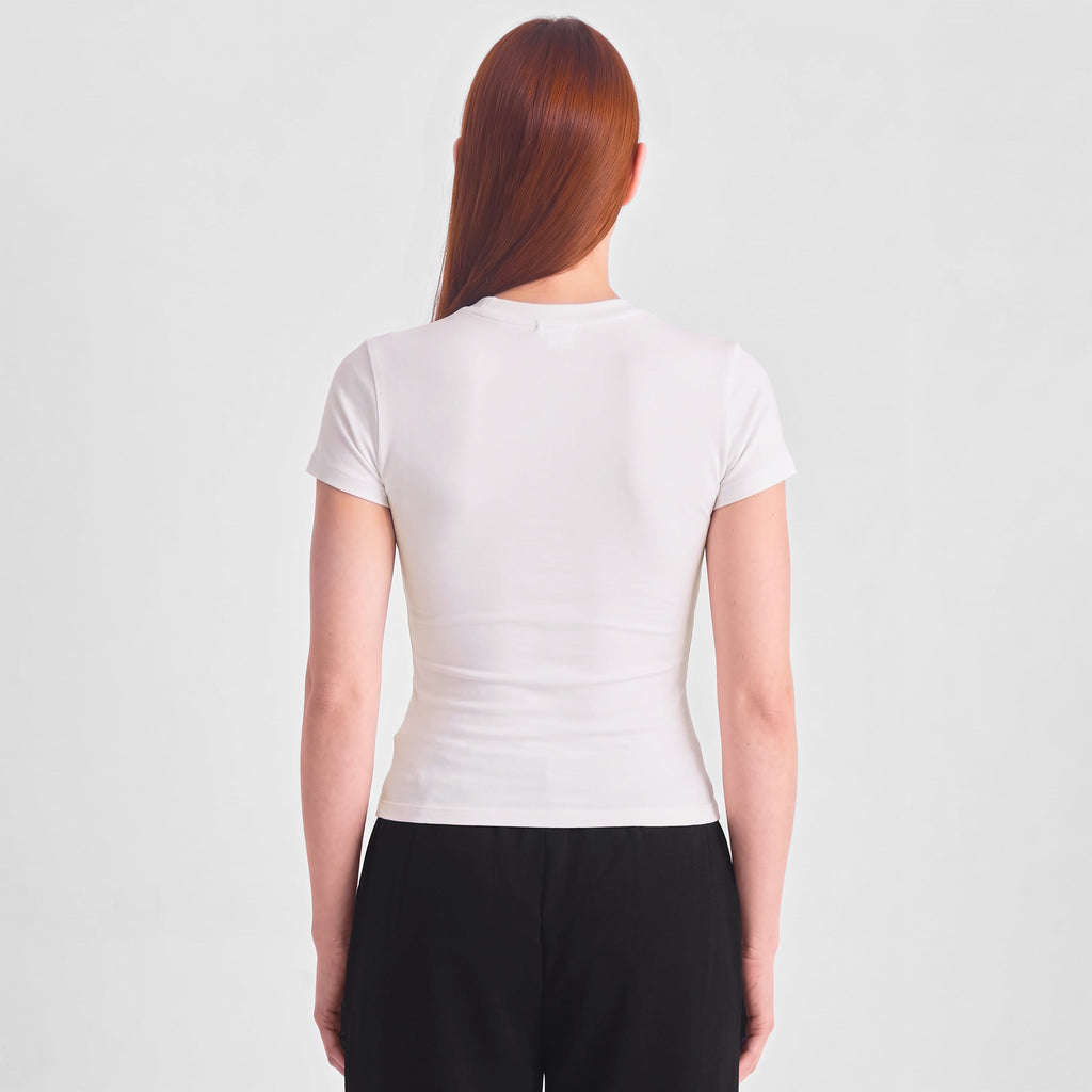 Ecru Womens Baby Tee