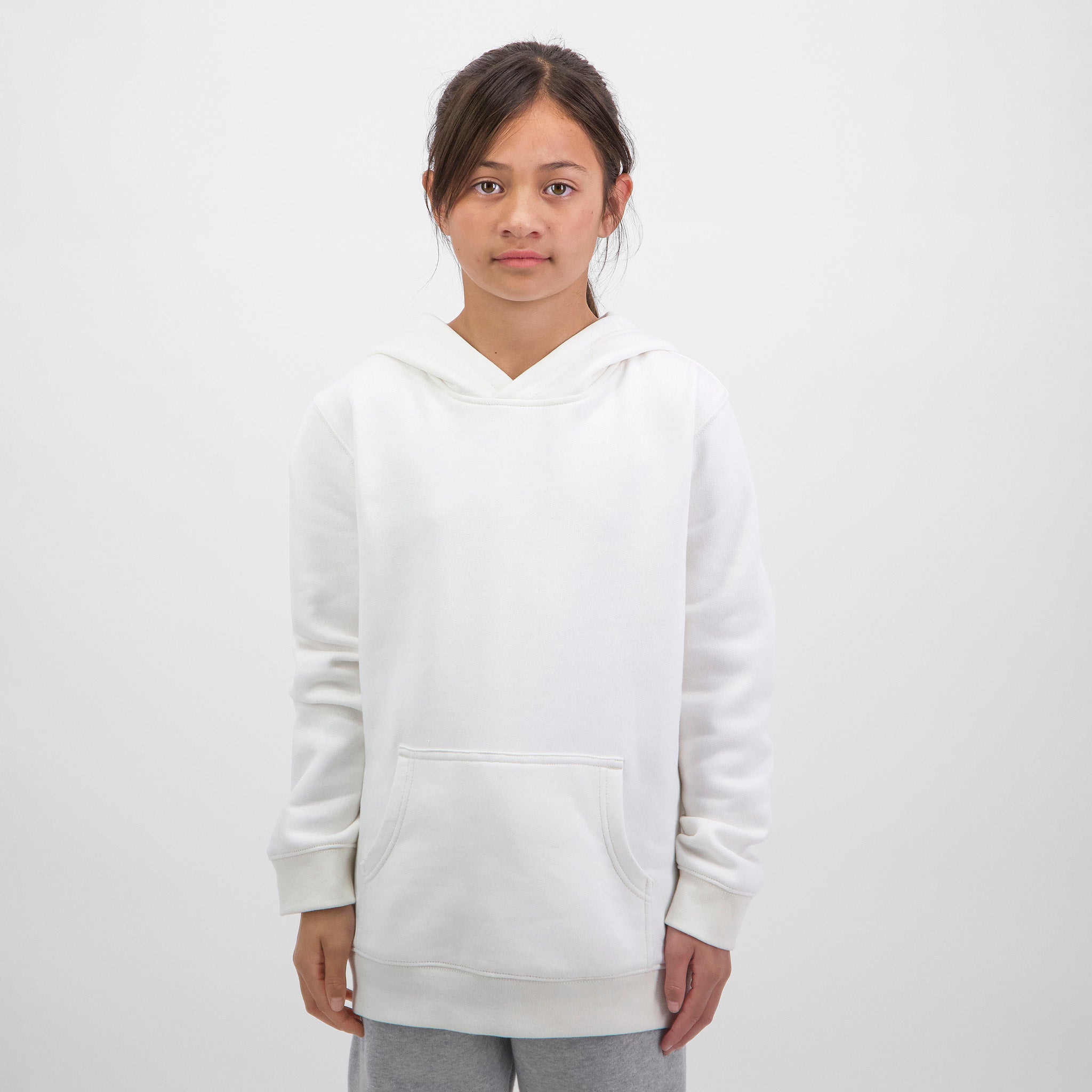Ecru Youth Basis Hoodie