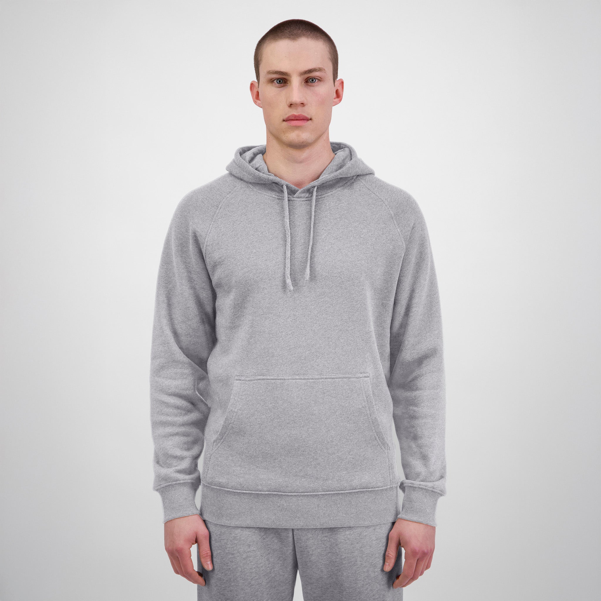 Grey Marle Mens Basis Hoodie