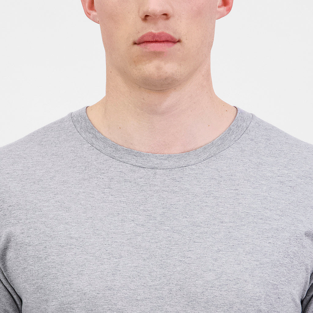 Grey Marle Mens Basis Short Sleeve Tee