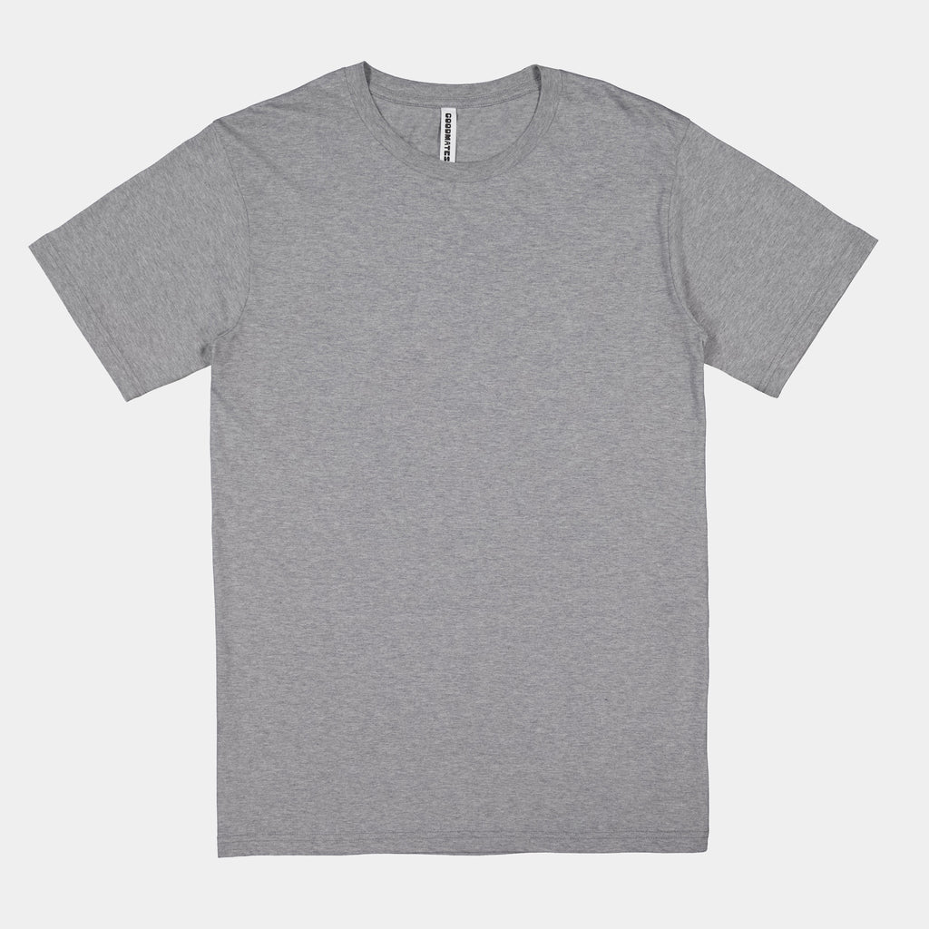 Grey Marle Mens Basis Short Sleeve Tee