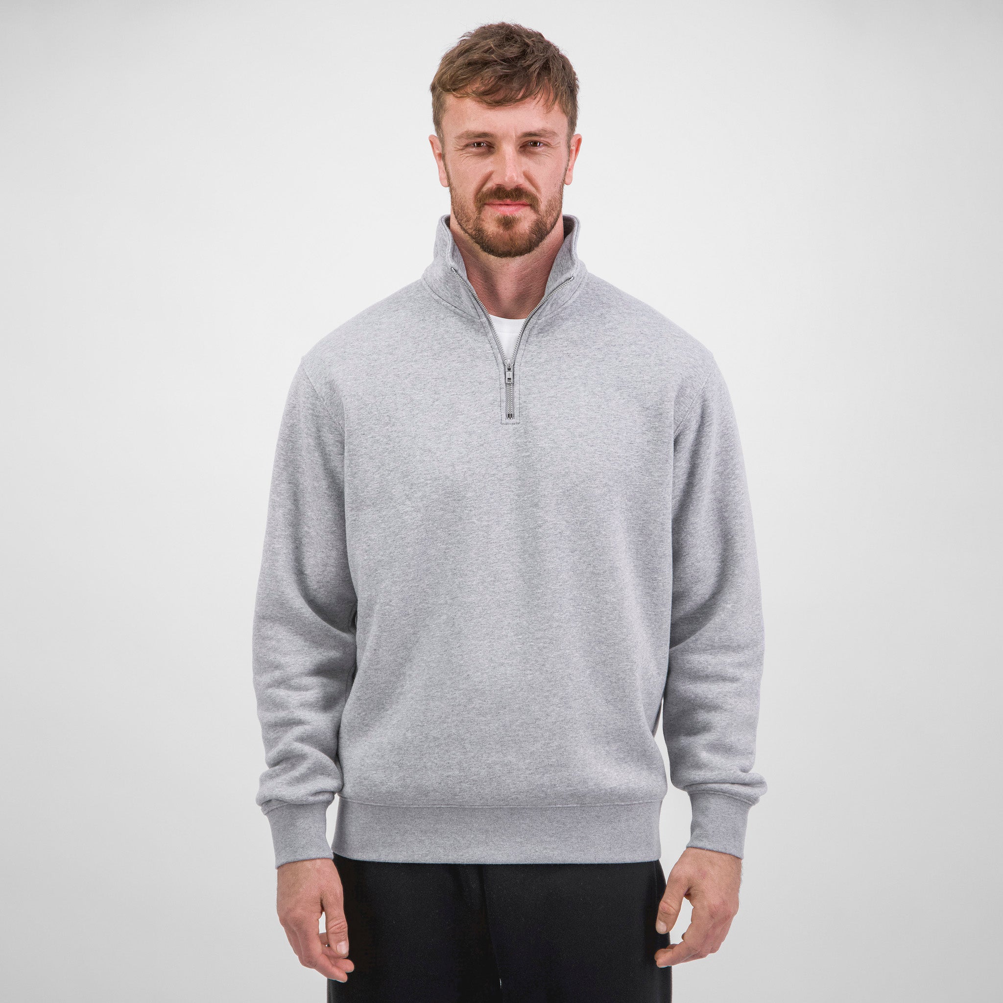 Grey Marle Mens Everyday 1/4 Zip
