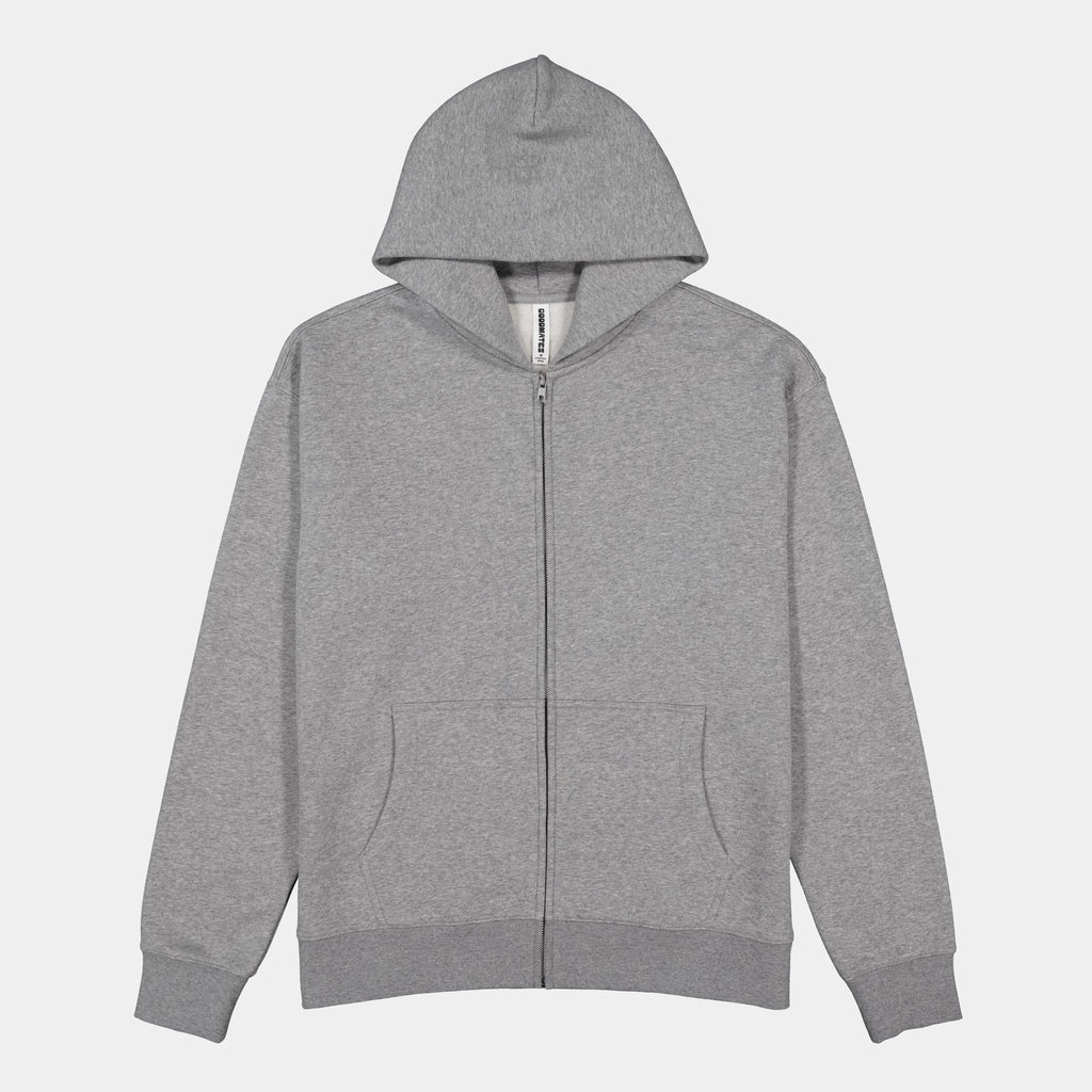 Grey Marle Mens Everyday Zip Hoodie