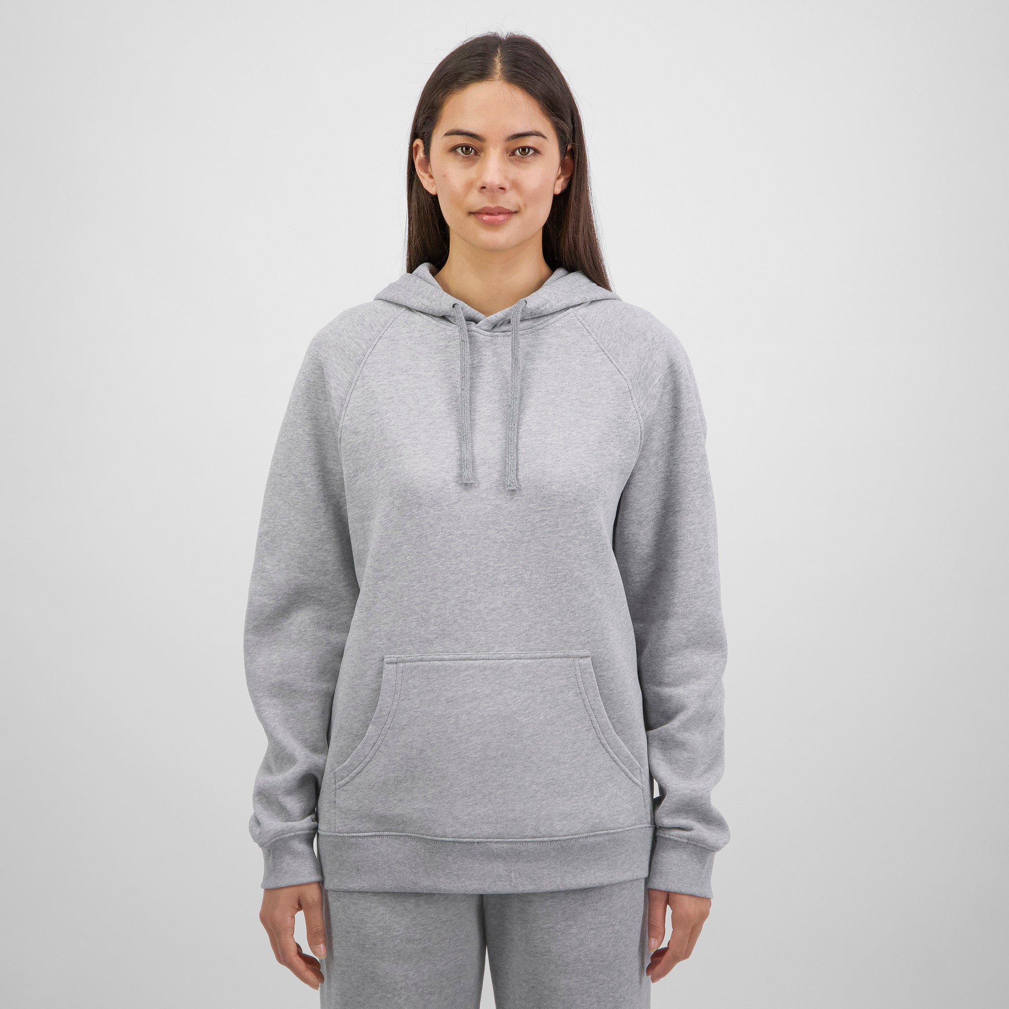Grey Marle Womens Basis Hoodie