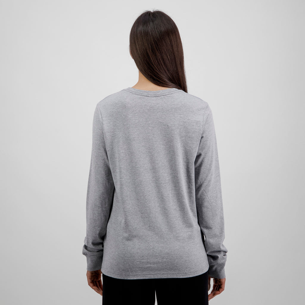 Grey Marle Womens Basis Long Sleeve Tee