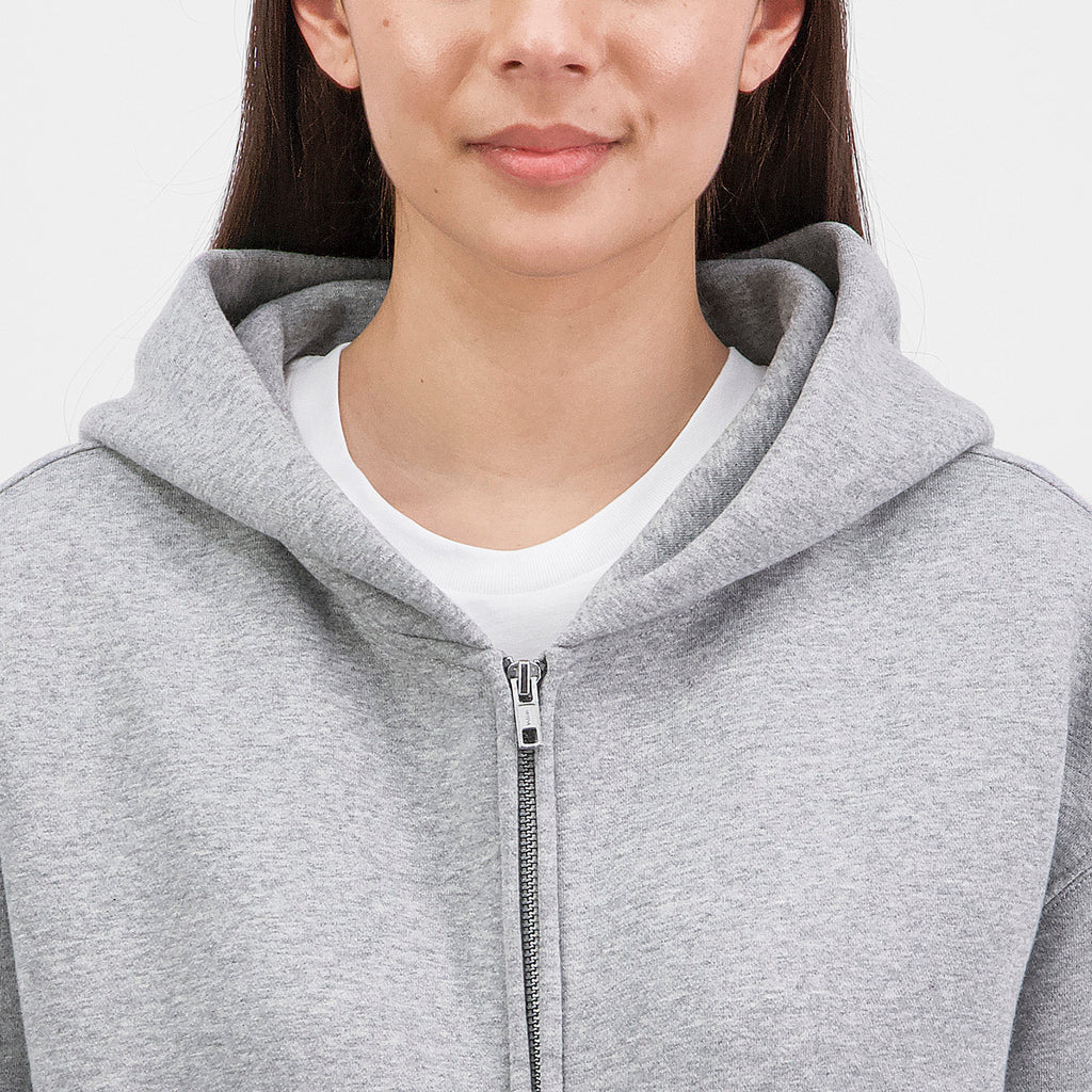 Grey Marle Womens Everyday Zip Hoodie