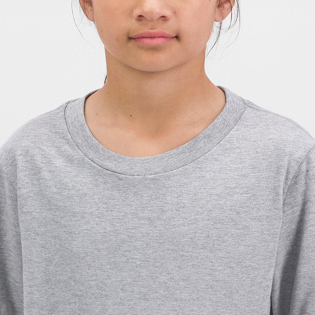Grey Marle Youth Basis Long Sleeve Tee