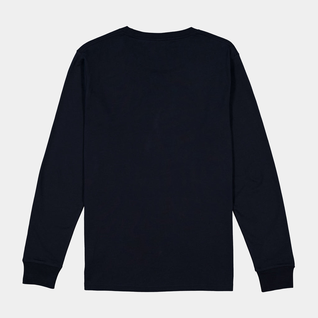 Navy Mens Basis Long Sleeve Tee