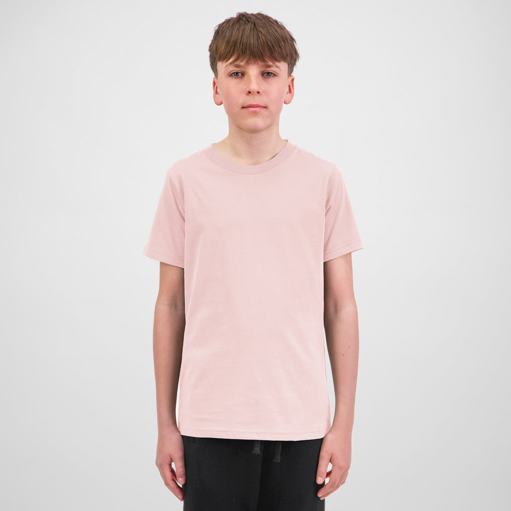 Pink Youth Basis Short Sleeve Tee