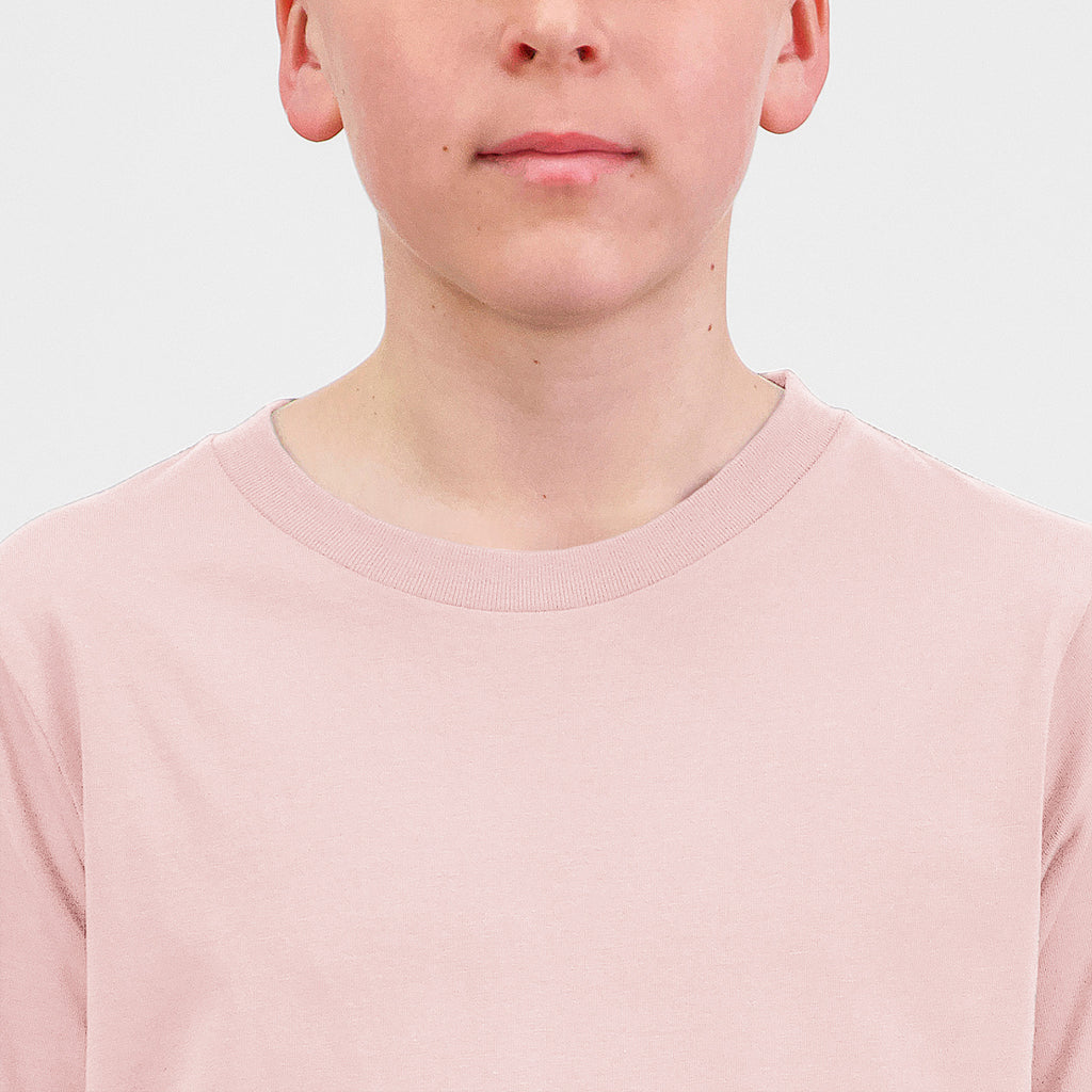 Pink Youth Basis Short Sleeve Tee