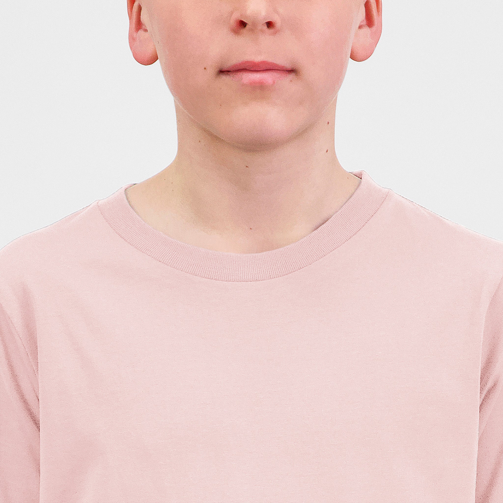 Pink Youth Basis Short Sleeve Tee