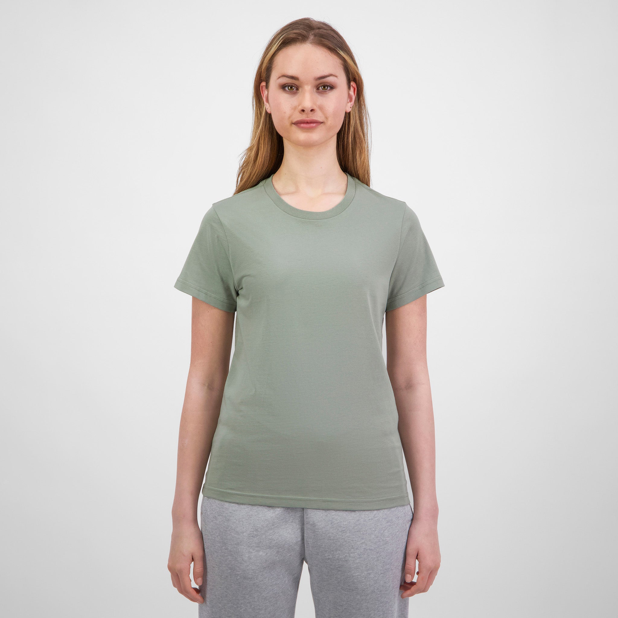 Pistachio Womens Basis Short Sleeve Tee