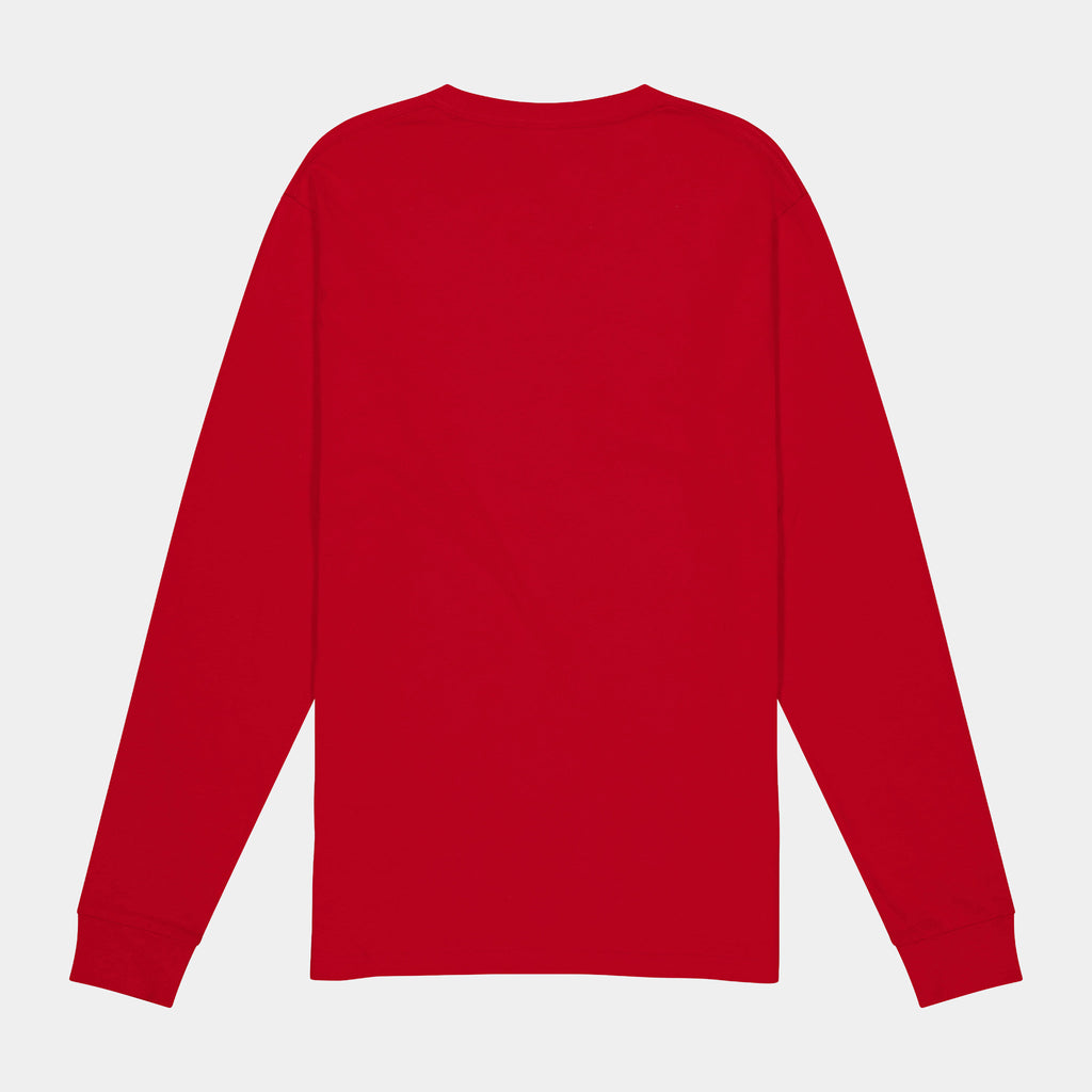 Red Basis Mens Long Sleeve Tee