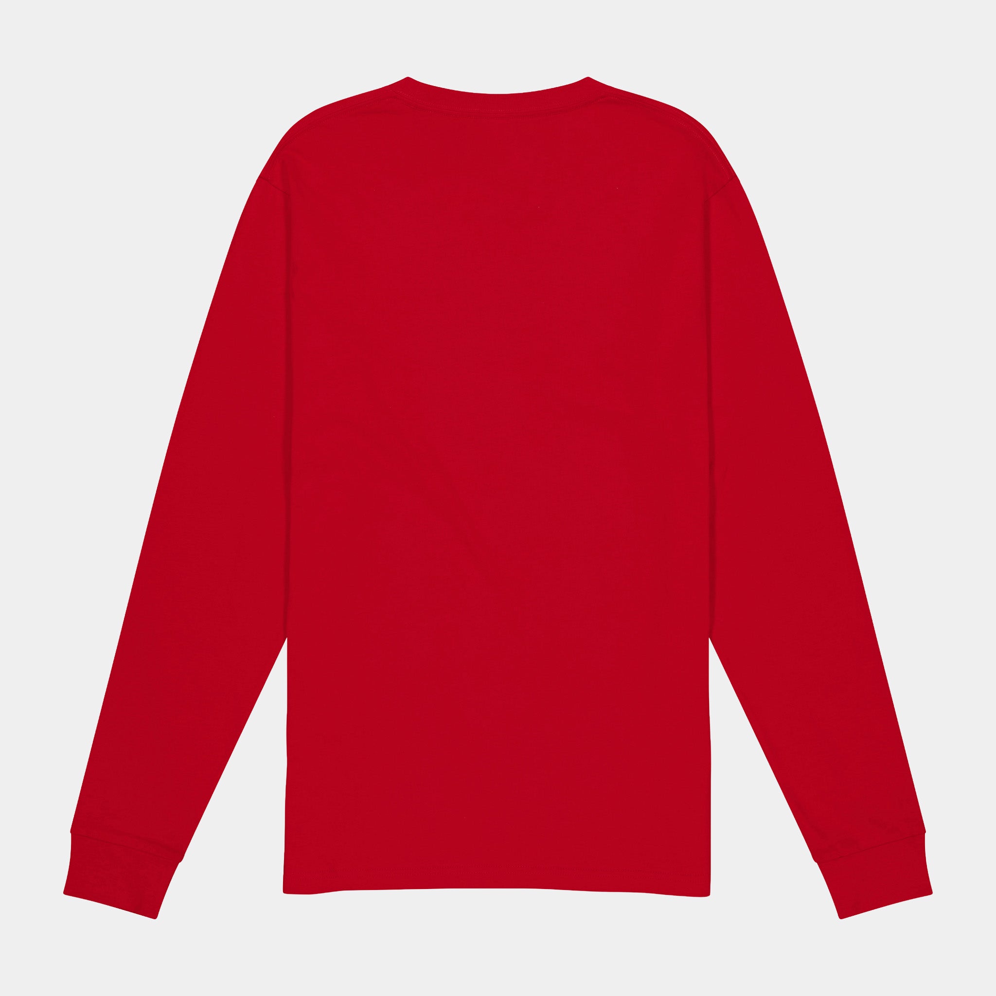Red Basis Mens Long Sleeve Tee
