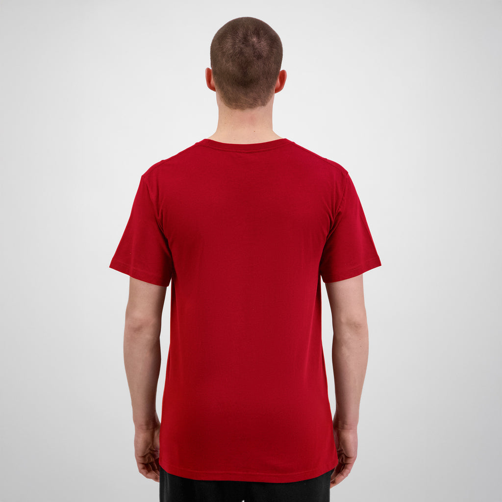 Red Mens Basis Short Sleeve Tee