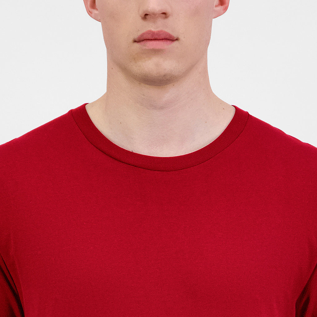 Red Mens Basis Short Sleeve Tee