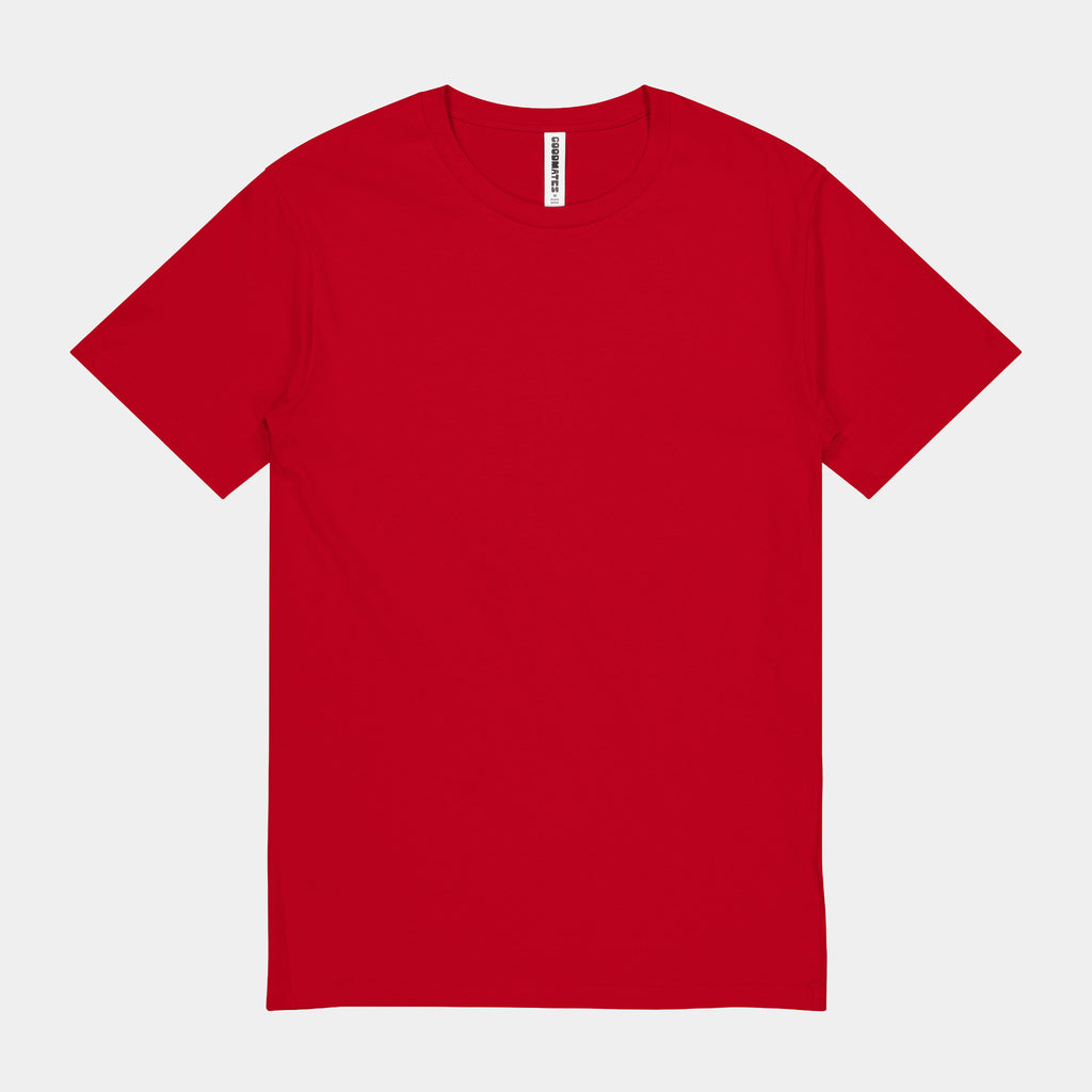 Red Mens Basis Short Sleeve Tee