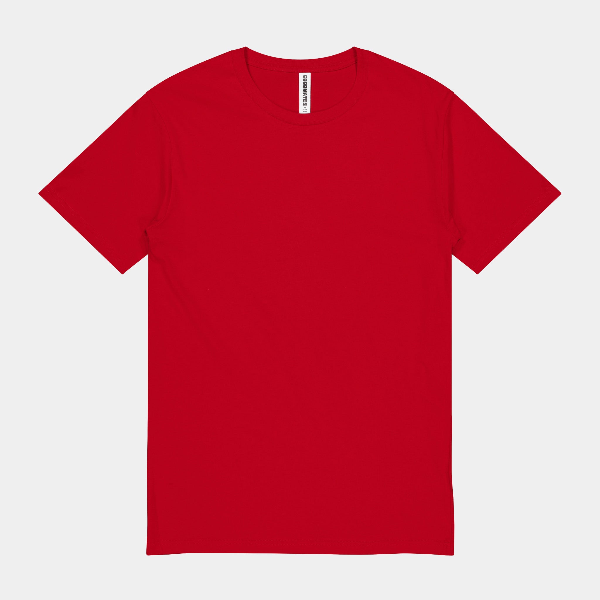Red Mens Basis Short Sleeve Tee