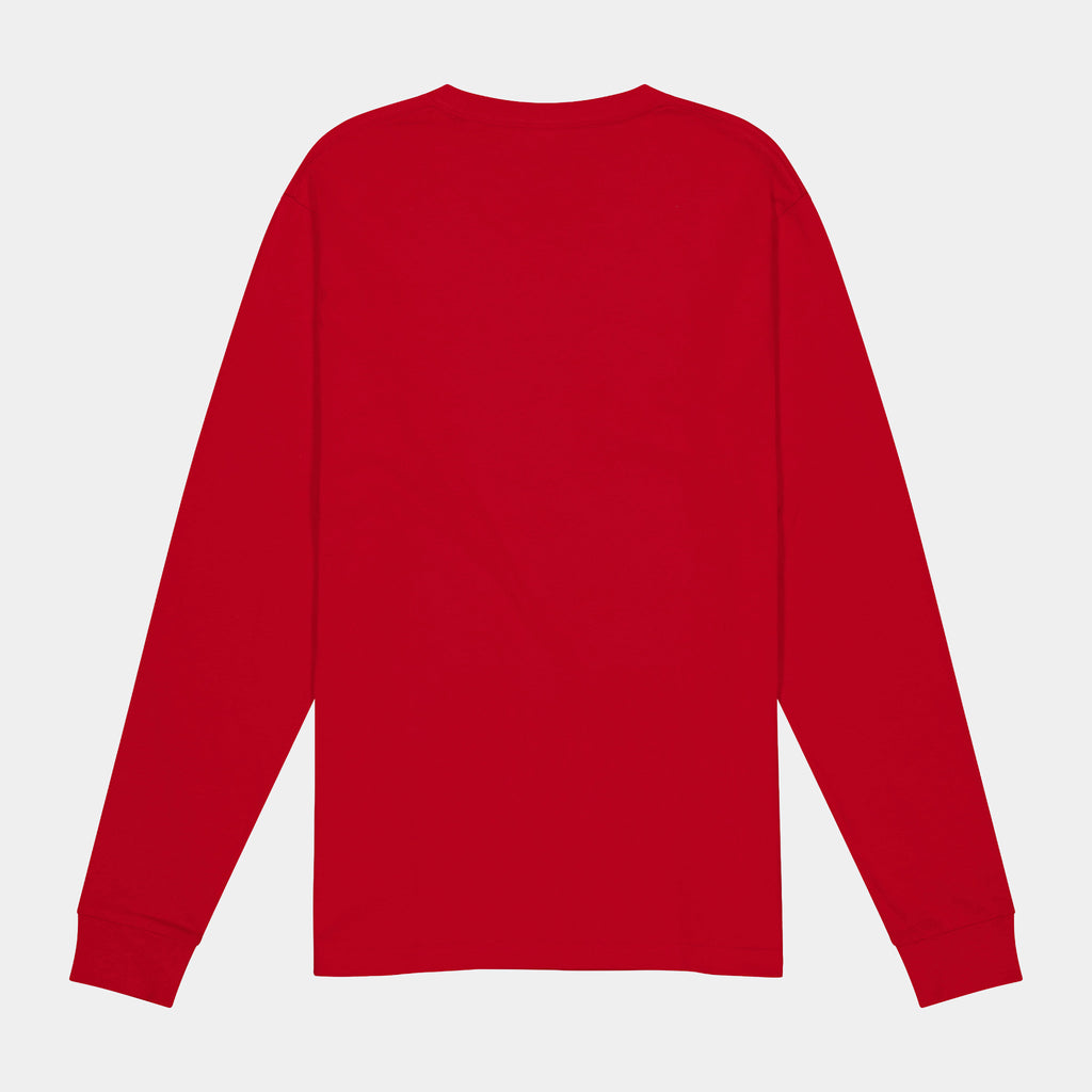 Red Basis Womens Long Sleeve Tee