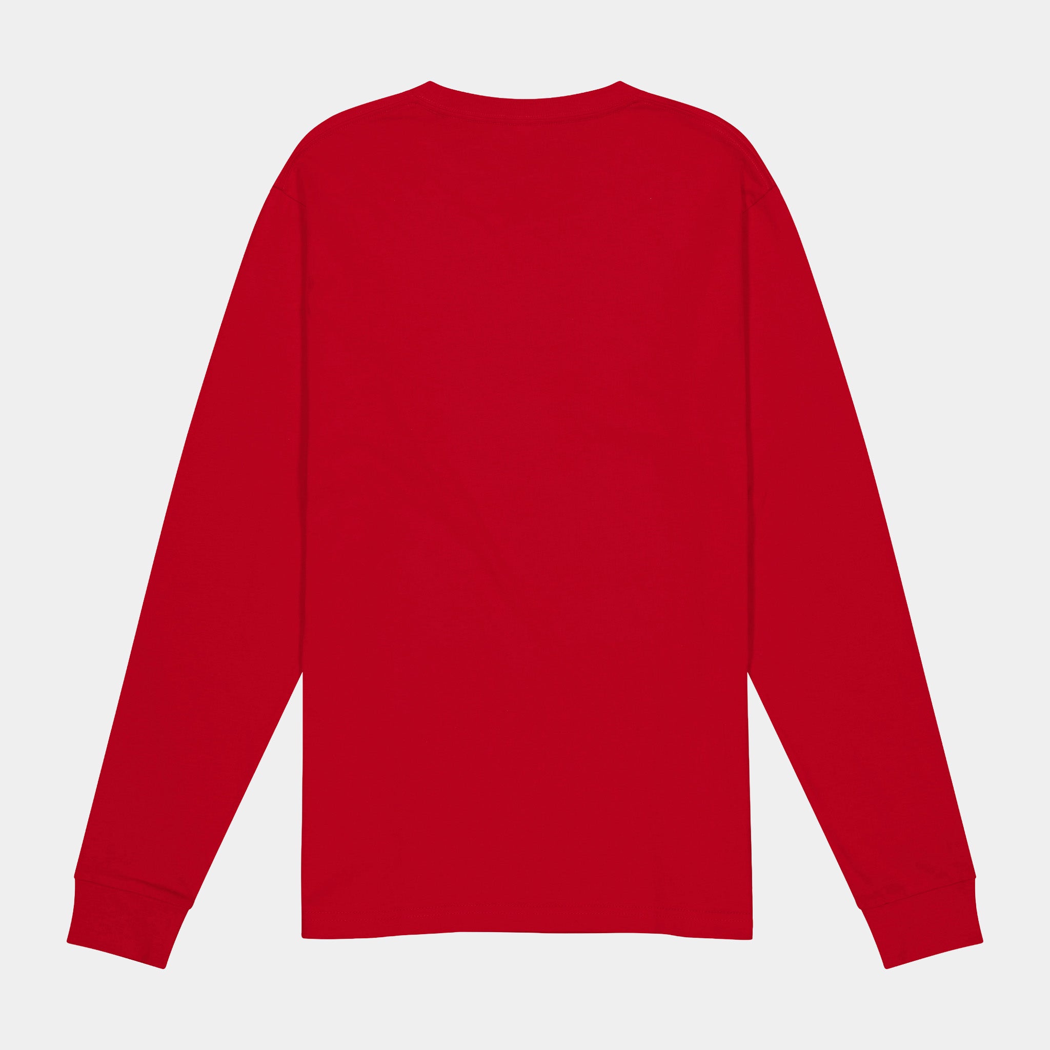 Red Basis Womens Long Sleeve Tee