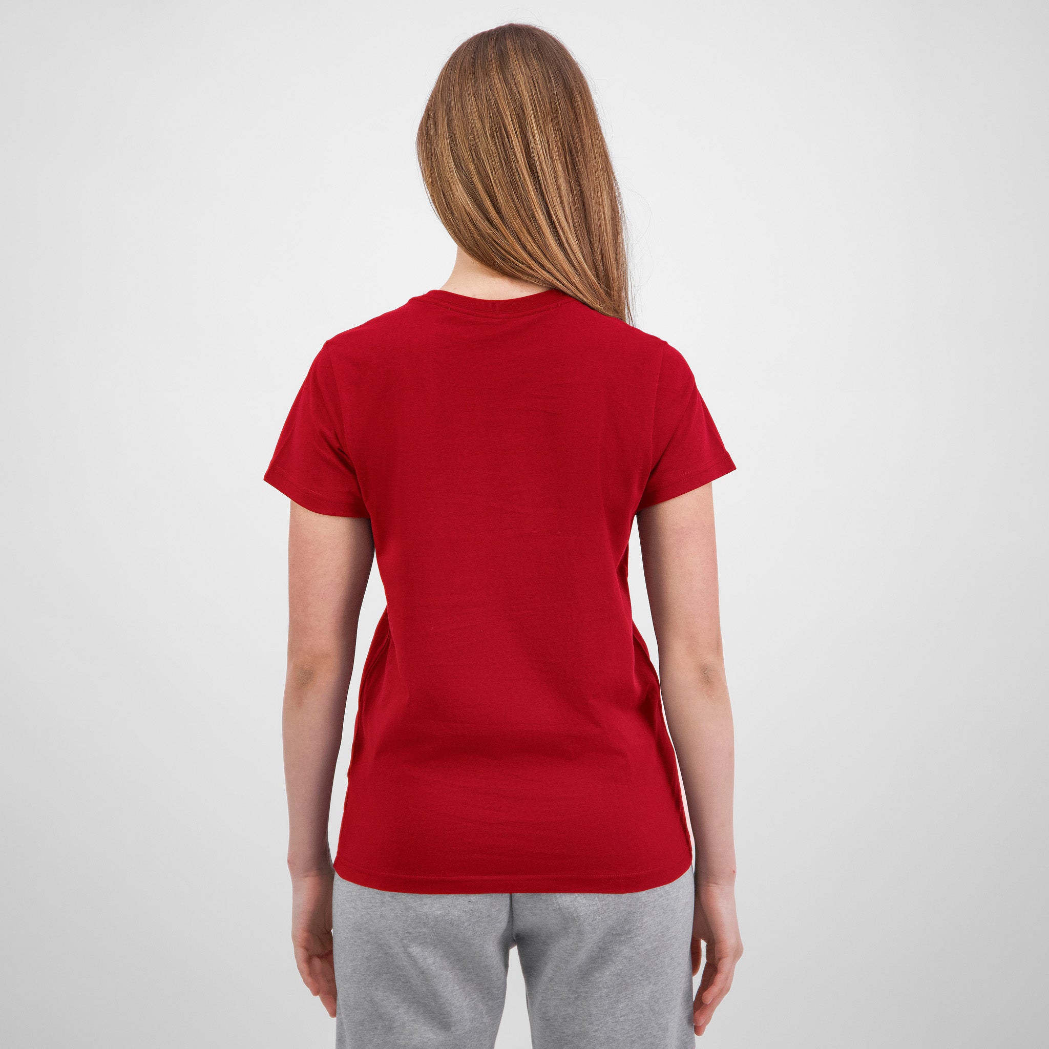 Red Womens Basis Short Sleeve Tee