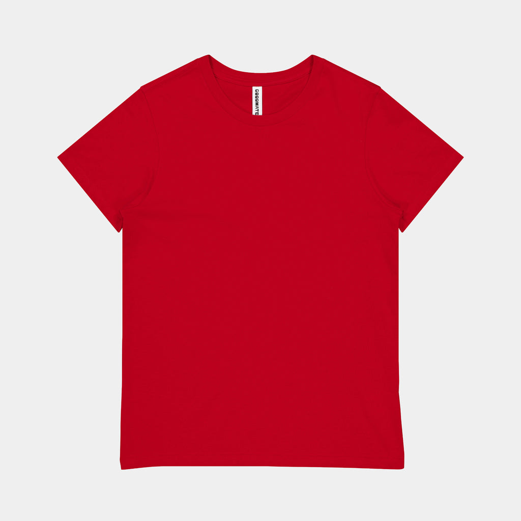 Red Womens Basis Short Sleeve Tee