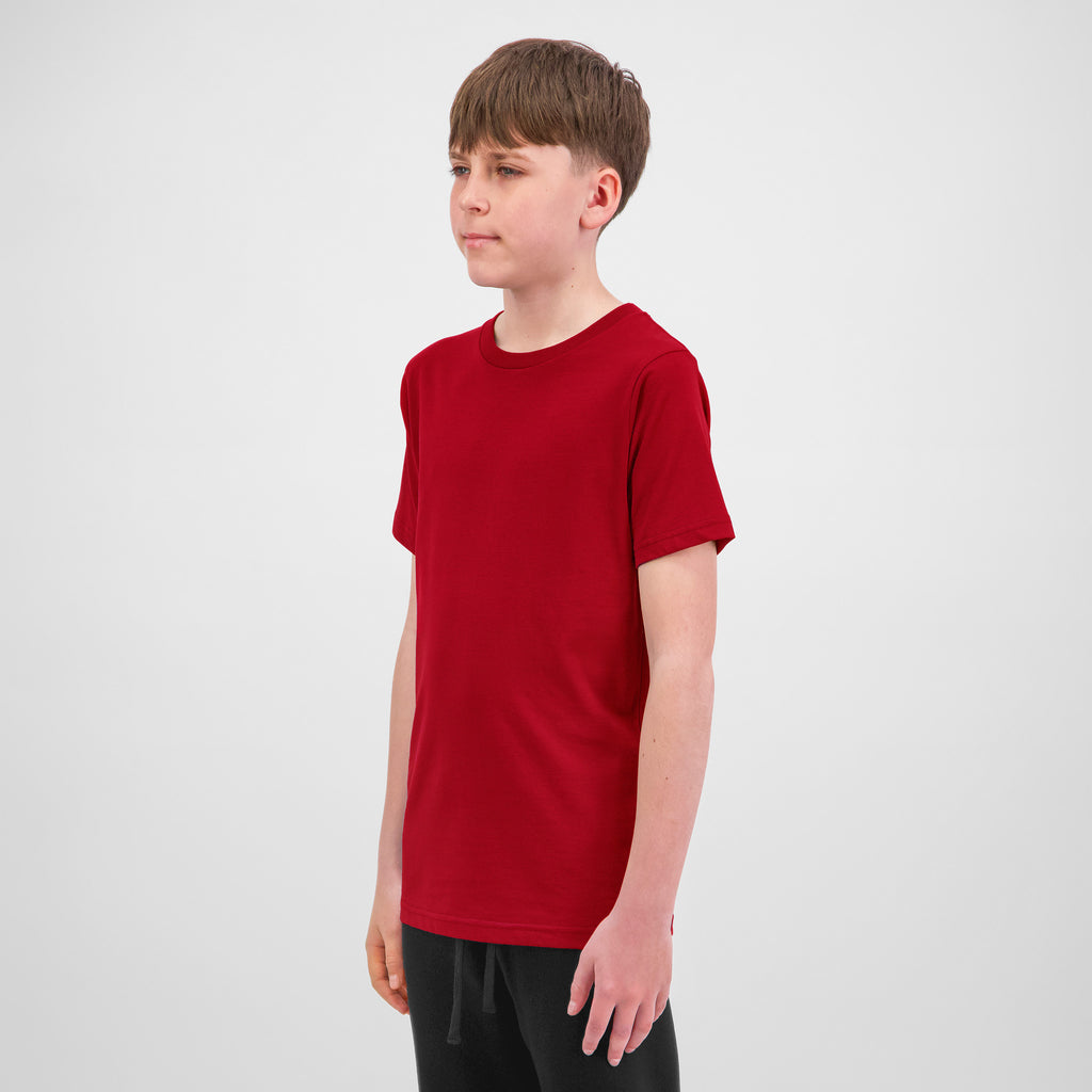 Red Youth Basis Short Sleeve Tee
