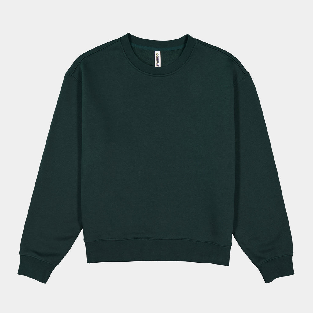 Scarab Green Womens Everyday Crew Sweatshirt