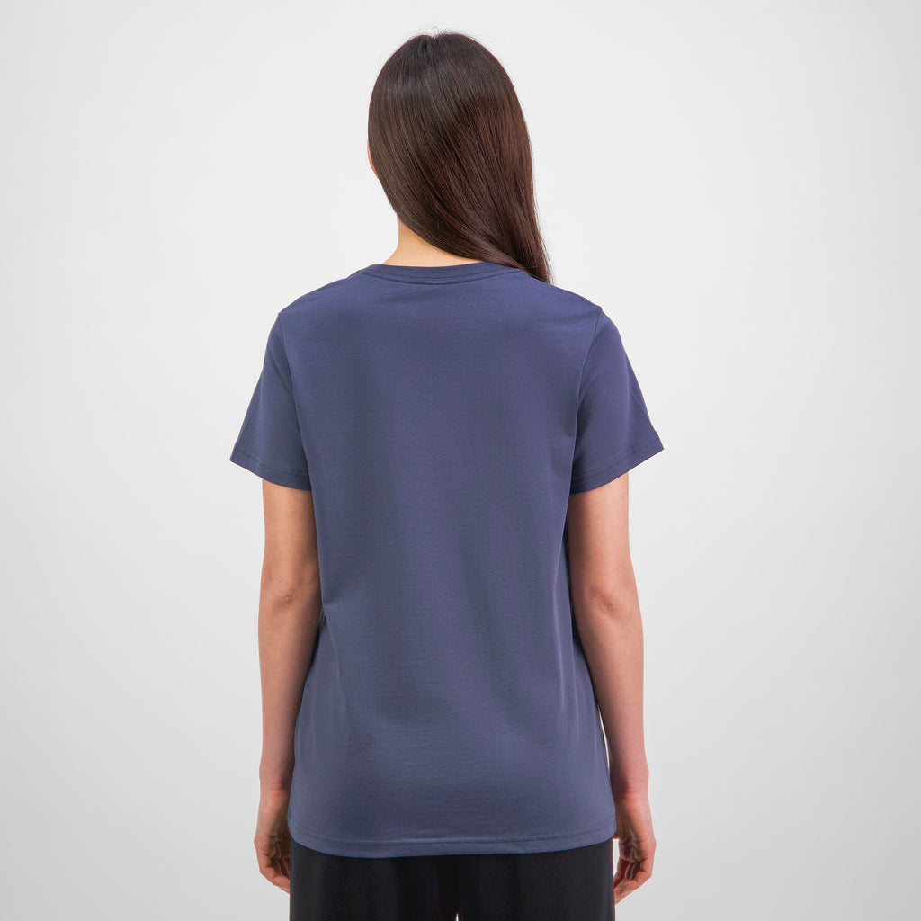 Steel Blue Womens Basis Short Sleeve Tee
