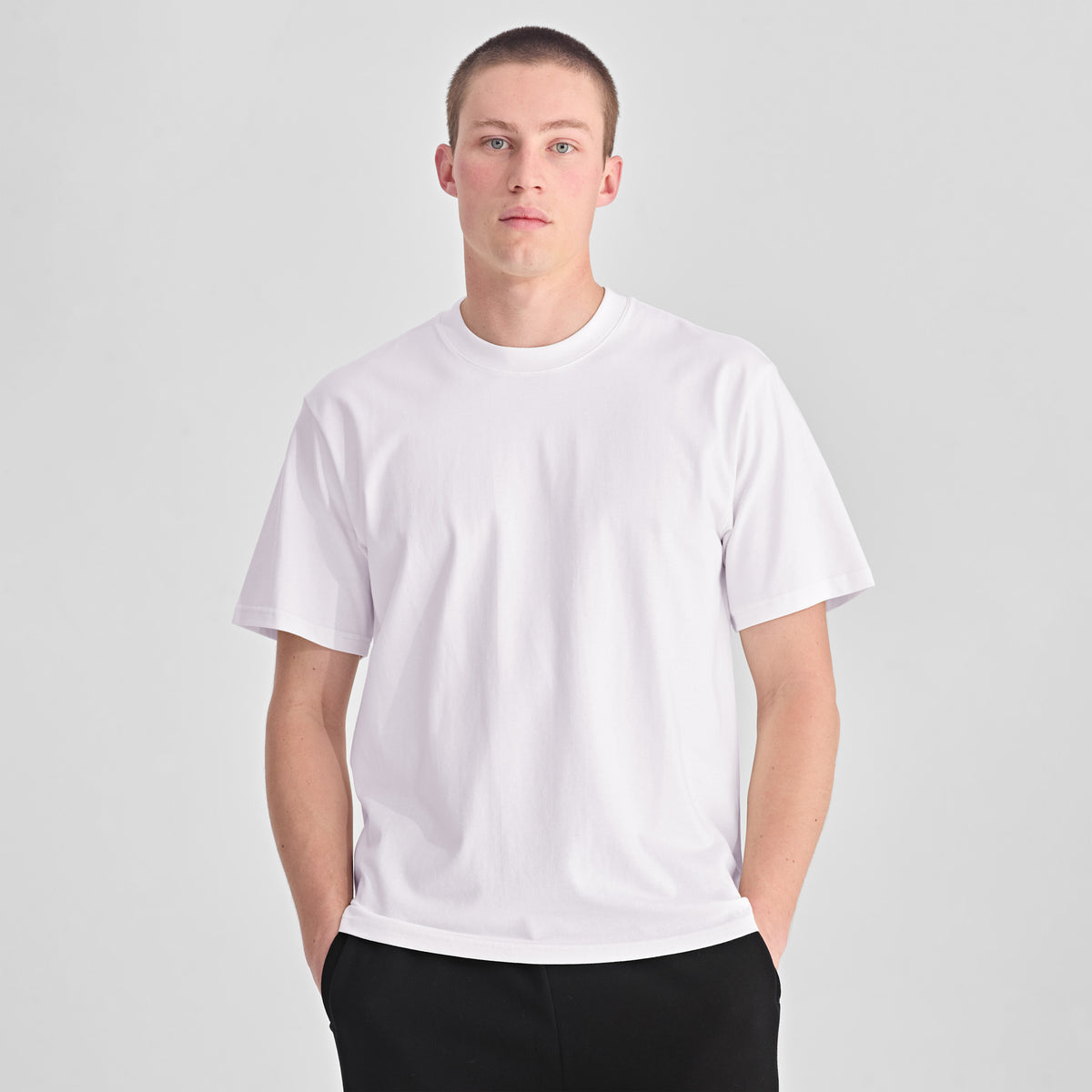 White Everyday Mens Box Tee