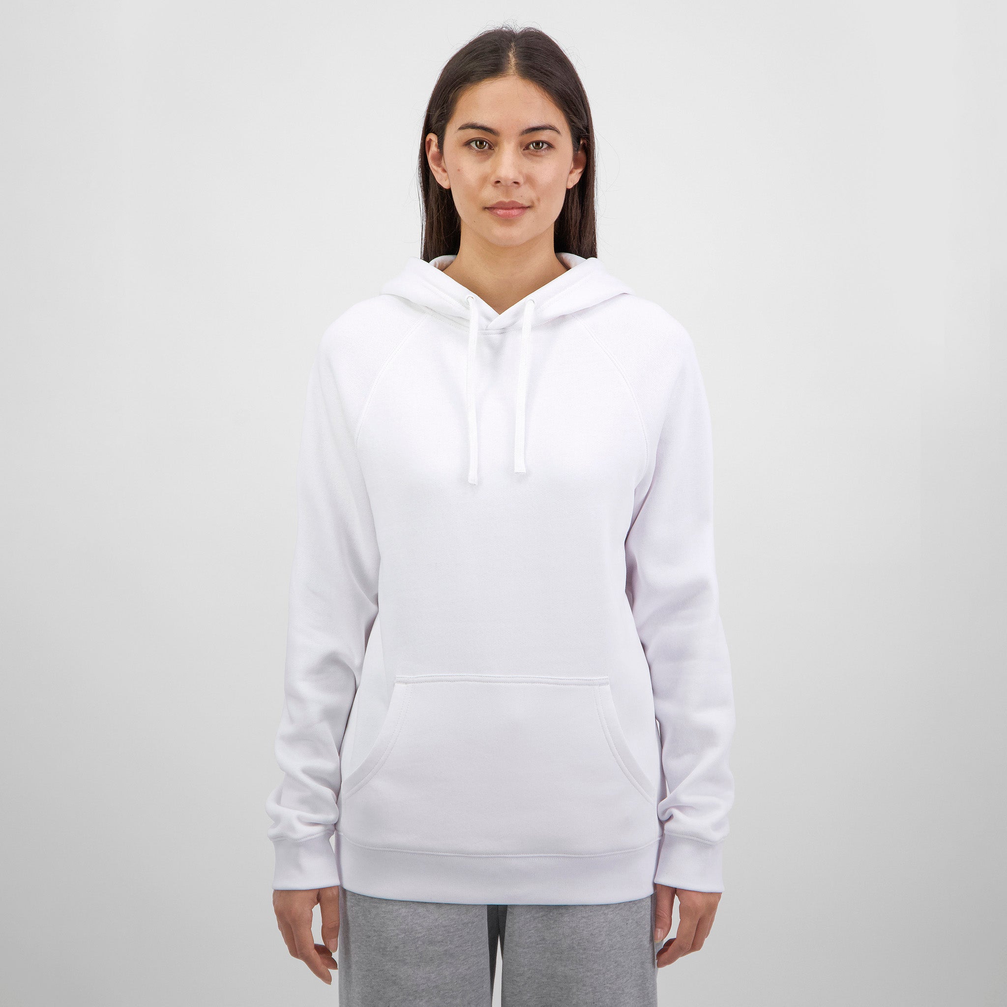 White Womens Basis Hoodie