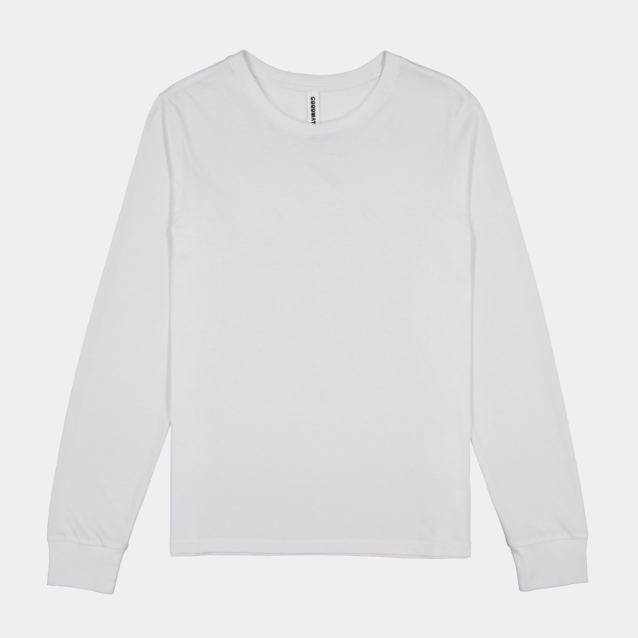 White Womens Basis Long Sleeve Tee