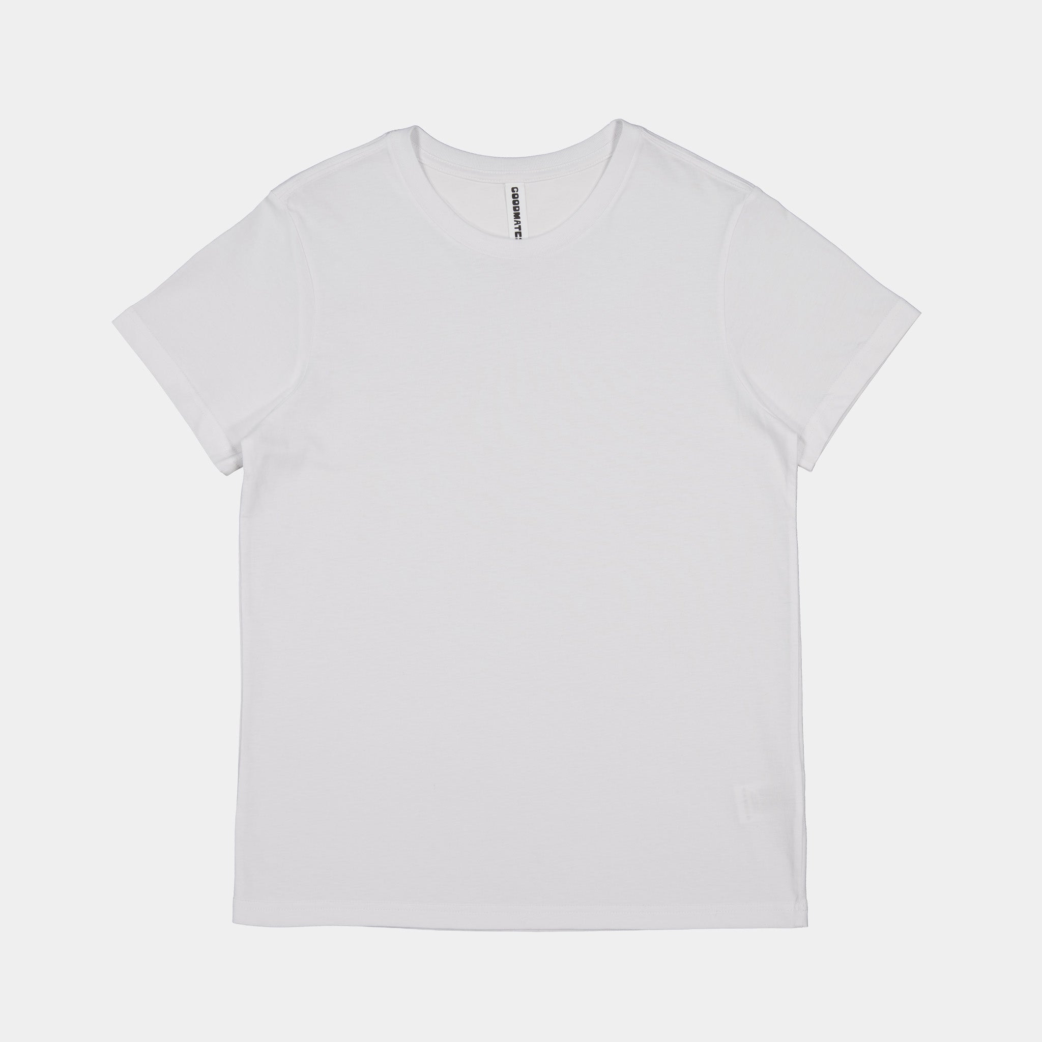 White Womens Basis Short Sleeve Tee