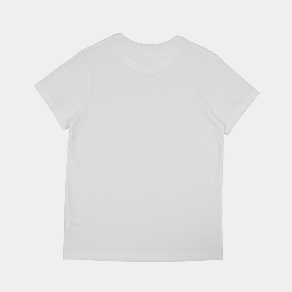 White Womens Basis Short Sleeve Tee