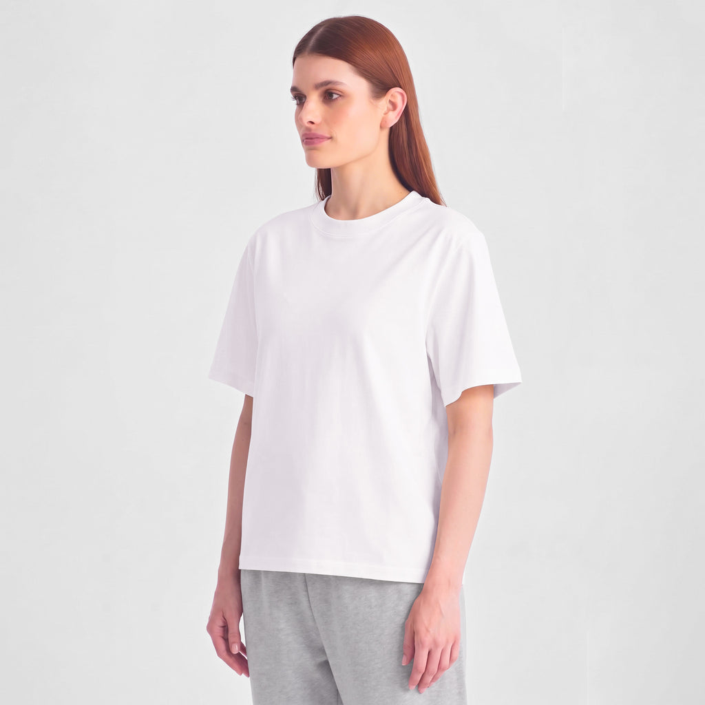 White Everyday Womens Box Tee