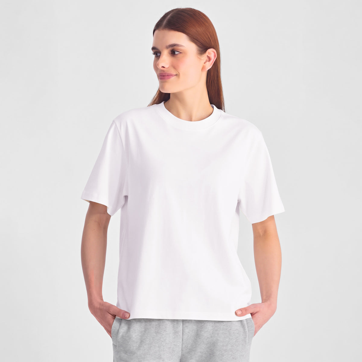 White Everyday Womens Box Tee