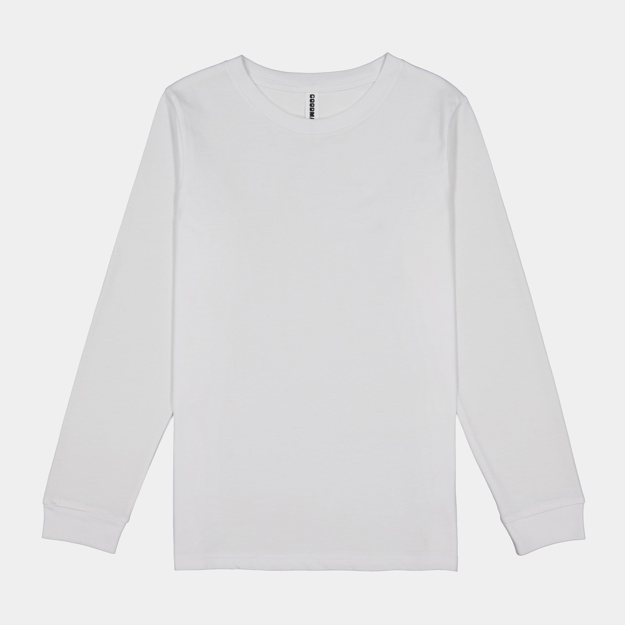 White Youth Basis Long Sleeve Tee