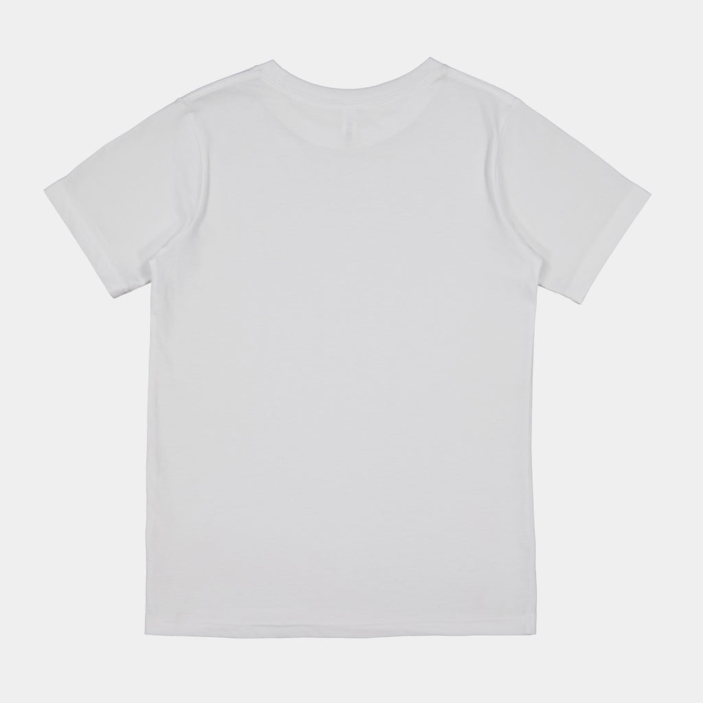White Youth Basis Short Sleeve Tee